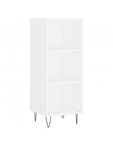 Credenza Bianca 34,5x32,5x90 cm in Legno Multistrato