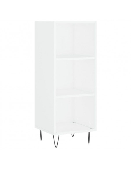 Credenza Bianca 34,5x32,5x90 cm in Legno Multistrato