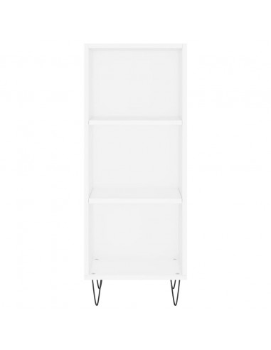 Credenza Bianca 34,5x32,5x90 cm in Legno Multistrato