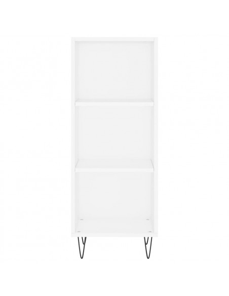Credenza Bianca 34,5x32,5x90 cm in Legno Multistrato