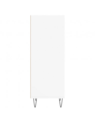 Credenza Bianca 34,5x32,5x90 cm in Legno Multistrato
