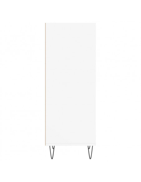 Credenza Bianca 34,5x32,5x90 cm in Legno Multistrato