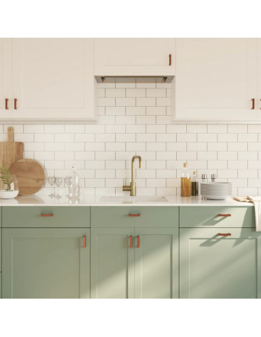 Maniglie per Mobili 10pz Bronzo 64mm in Acciaio Inox