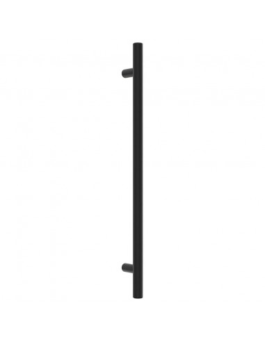 Maniglie per Mobili 10 pz Nere 224 mm in Acciaio Inox