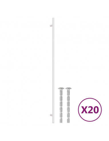 Maniglie per Mobili 20 pz Argento 480 mm in Acciaio Inox