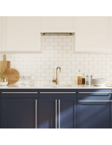 Maniglie per Mobili 20 pz Argento 480 mm in Acciaio Inox