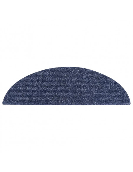 Tappetini Adesivi per Scale 5 pz 56x17x3 cm Blu Agugliati