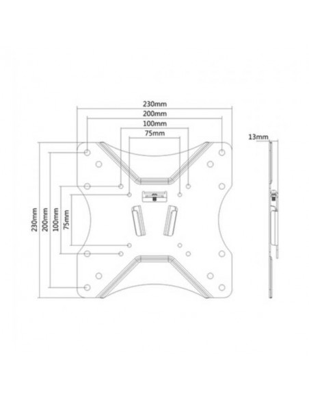 Link Accessori LK10031 TV mount 106,7 cm (42") Nero