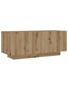 Mobile Porta TV con LED Artigianale 160x35x40 cm in Truciolato 2