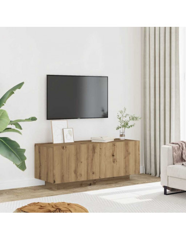 Mobile Porta TV con LED Artigianale 160x35x40 cm in Truciolato