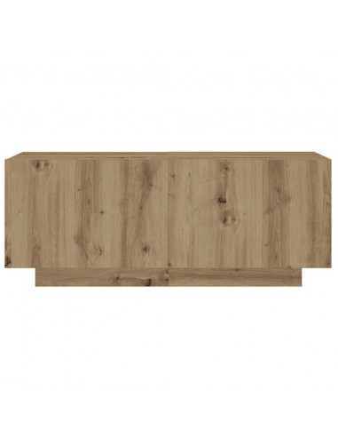 Mobile Porta TV con LED Artigianale 160x35x40 cm in Truciolato