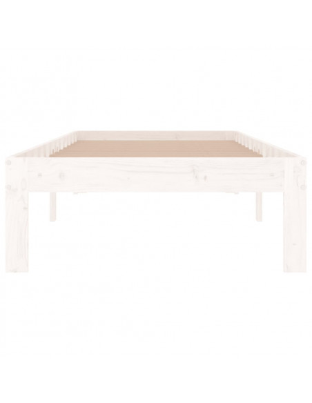 Giroletto Bianco in Legno Massello 75x190 cm Small Single