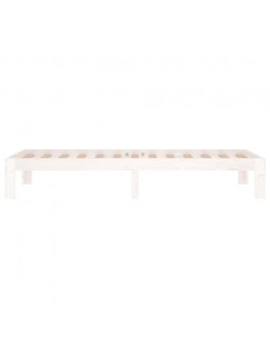 Giroletto Bianco in Legno Massello 75x190 cm Small Single