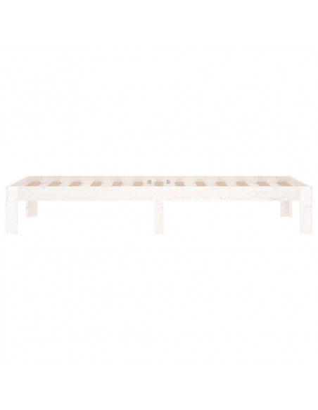 Giroletto Bianco in Legno Massello 75x190 cm Small Single