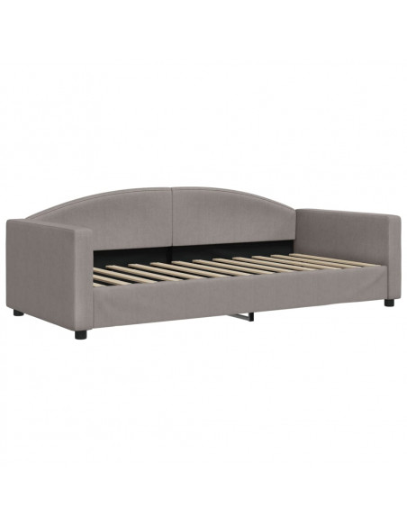 Divano Letto con Letto Estraibile Tortora 90x200 cm in Tessuto