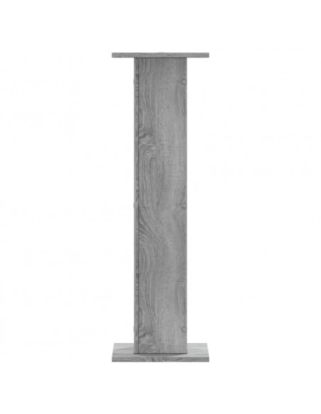 Supporti per Piante 2 pz Grigio Sonoma 30x30x95cm in Truciolato