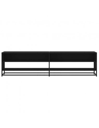 Mobile Porta TV Nero 180,5x40x46 cm in Truciolato