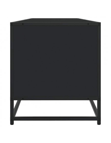 Mobile Porta TV Nero 180,5x40x46 cm in Truciolato
