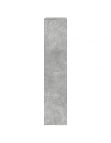 Libreria Grigio Cemento 100x33x155,5 cm in Legno Multistrato