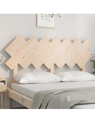 Testiera per Letto 151,5x3x81 cm in Legno Massello di Pino