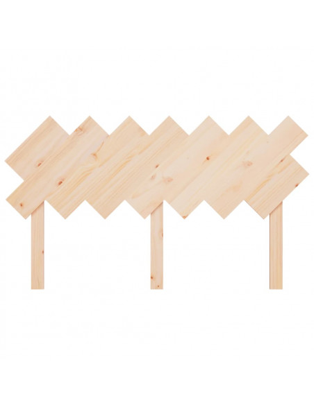 Testiera per Letto 151,5x3x81 cm in Legno Massello di Pino