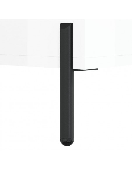 Mobile Porta TV Bianco Lucido 80x36x50 cm in Legno Multistrato