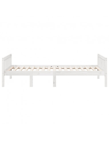 Letto per Bambini senza Materasso Bianco 75x190cm Massello Pino