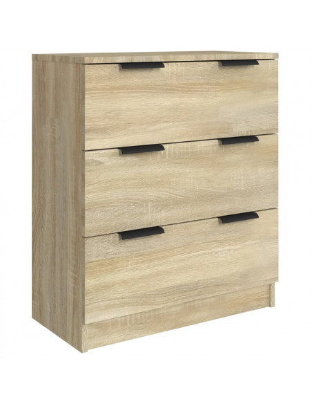 Credenze 3 pz Rovere Sonoma in Legno Multistrato