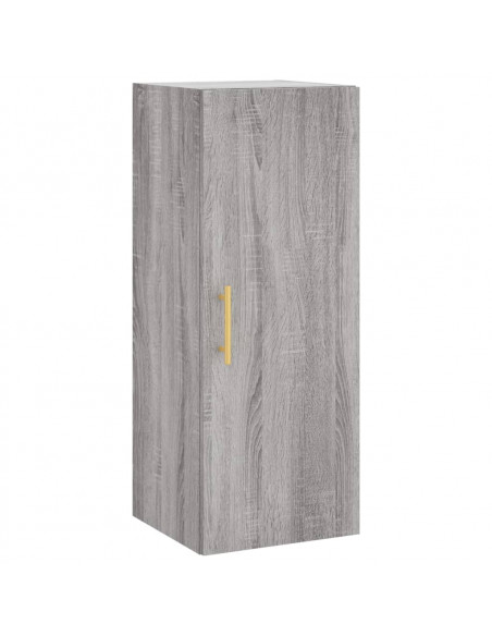Credenza Grigio Sonoma 34,5x34x180 cm in Legno Multistrato