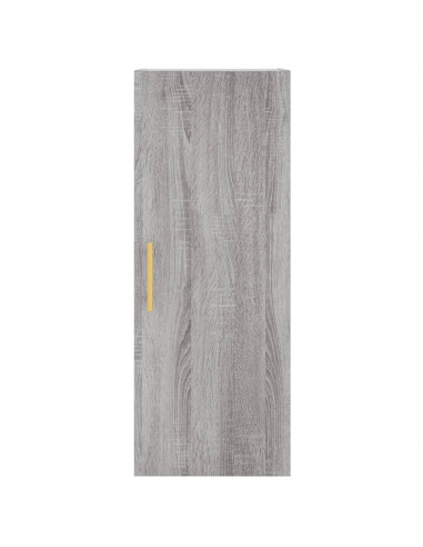 Credenza Grigio Sonoma 34,5x34x180 cm in Legno Multistrato