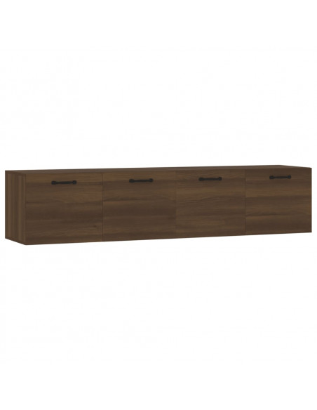 Mobili Parete 2 pz Rovere Marrone 60x36,5x35 cm in Multistrato
