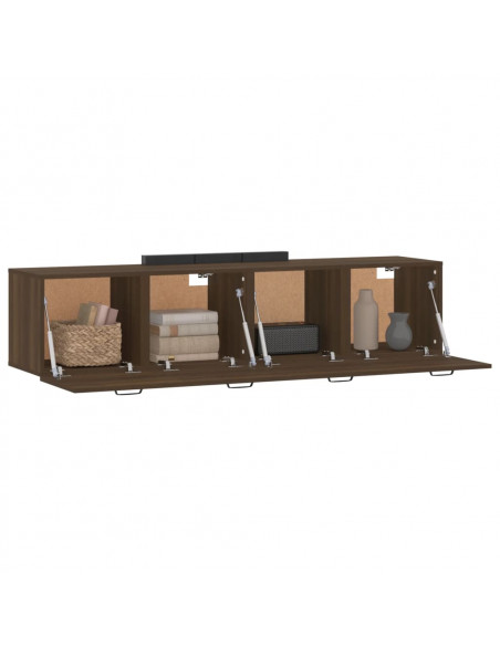 Mobili Parete 2 pz Rovere Marrone 60x36,5x35 cm in Multistrato