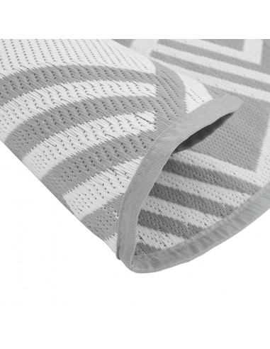 Tappeto da Esterno Grigio Ø120 cm in PP