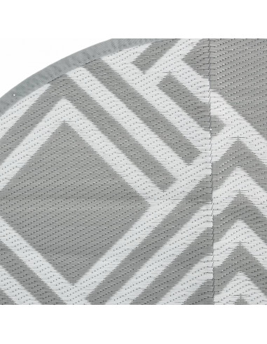 Tappeto da Esterno Grigio Ø120 cm in PP
