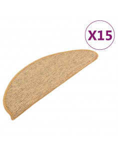 Tappetini Autoadesivi per Scale 15 pz Arancioni 65x21x4 cm 2