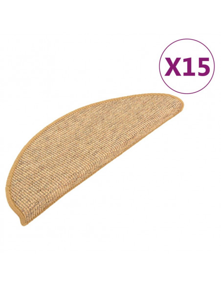 Tappetini Autoadesivi per Scale 15 pz Arancioni 65x21x4 cm