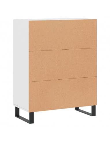 Credenza Bianca 69,5x34x90 cm in Legno Multistrato