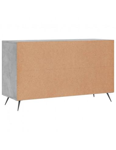 Credenza Grigio Cemento 100x36x60 cm in Legno Multistrato