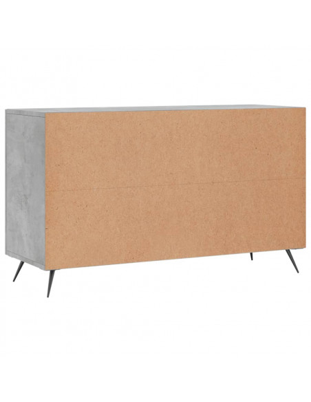 Credenza Grigio Cemento 100x36x60 cm in Legno Multistrato