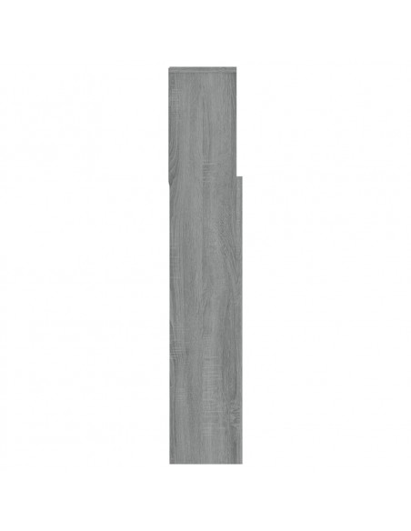 Testiera con Scomparti Grigio Sonoma 180x19x103,5 cm