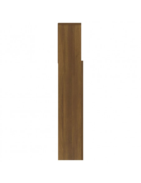 Testiera con Scomparti Rovere Marrone 180x19x103,5 cm