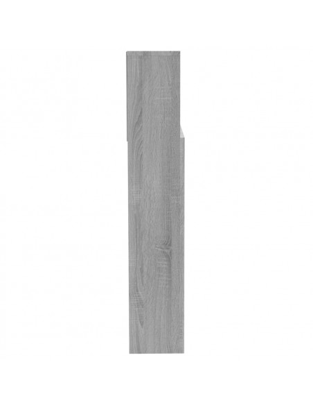Testiera con Contenitore Grigio Sonoma 200x19x103,5 cm