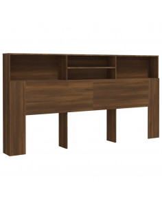 Testiera con Contenitore Rovere Marrone 200x19x103,5 cm 2