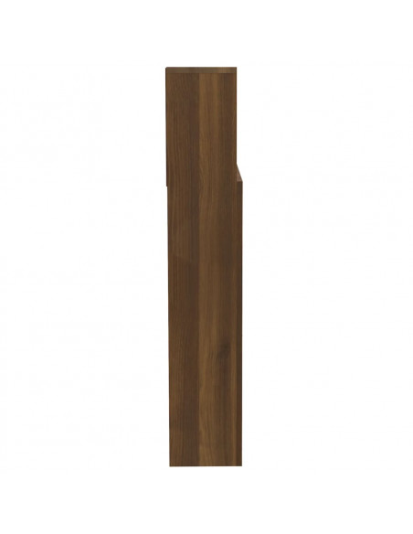 Testiera con Contenitore Rovere Marrone 200x19x103,5 cm