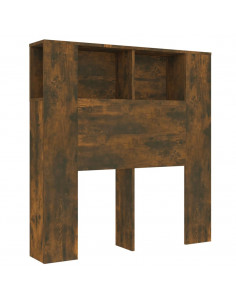 Testiera con Scomparti Rovere Fumo 100x18,5x104,5 cm 2