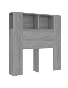 Testiera con Scomparti Grigio Sonoma 100x18,5x104,5 cm 2