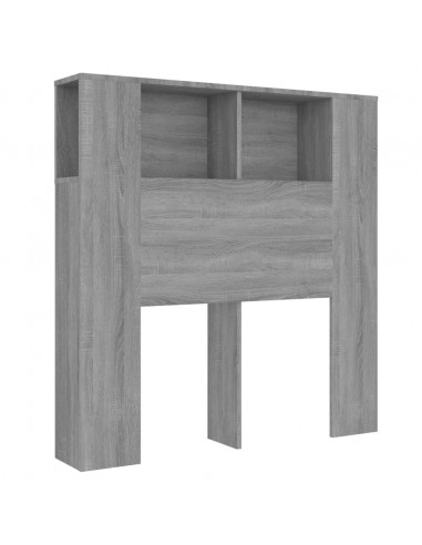 Testiera con Scomparti Grigio Sonoma 100x18,5x104,5 cm