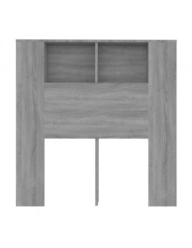 Testiera con Scomparti Grigio Sonoma 100x18,5x104,5 cm