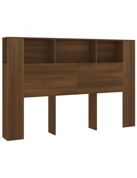 Testiera con Scomparti Rovere Marrone 160x18,5x104,5 cm