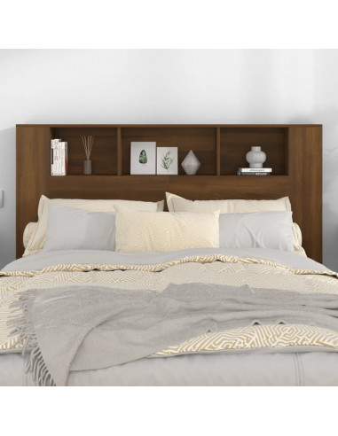 Testiera con Scomparti Rovere Marrone 160x18,5x104,5 cm